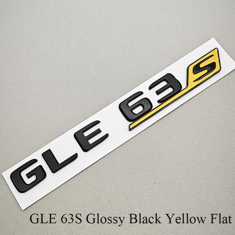 Car Sticker GLE63 GLE63S Letters Logo Rear Trunk Emblem Decals Mercedes-Benz AMG W167 C167 Auto Accessories BQ7
