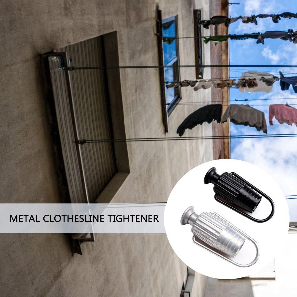 Adjustable Tautness Clothesline Rope Tightener Heavy Duty Clothes Line Tensioners Pulleys