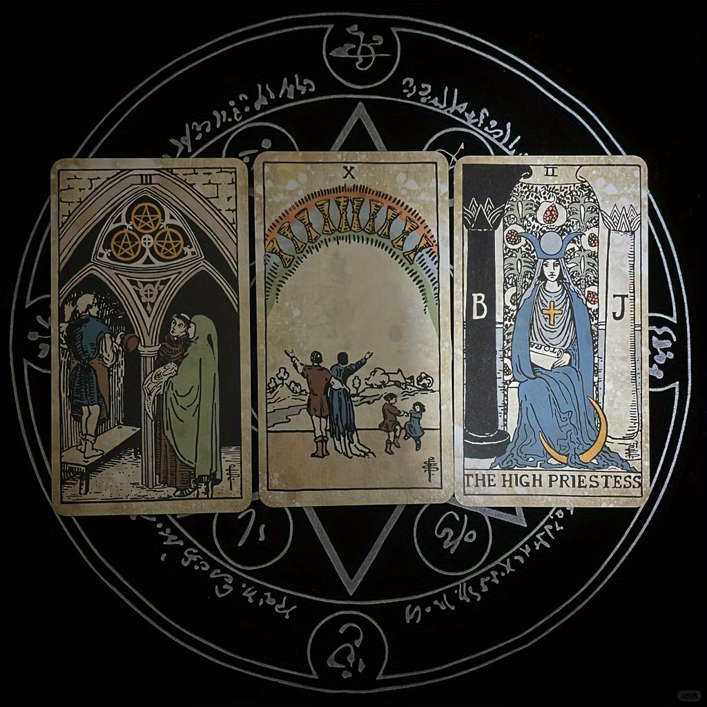 Ancient Great Tarot, Italian Vintage Waite Tarot,Fortune Telling Card Games For Fun, Family Party Entertainment Game Cards