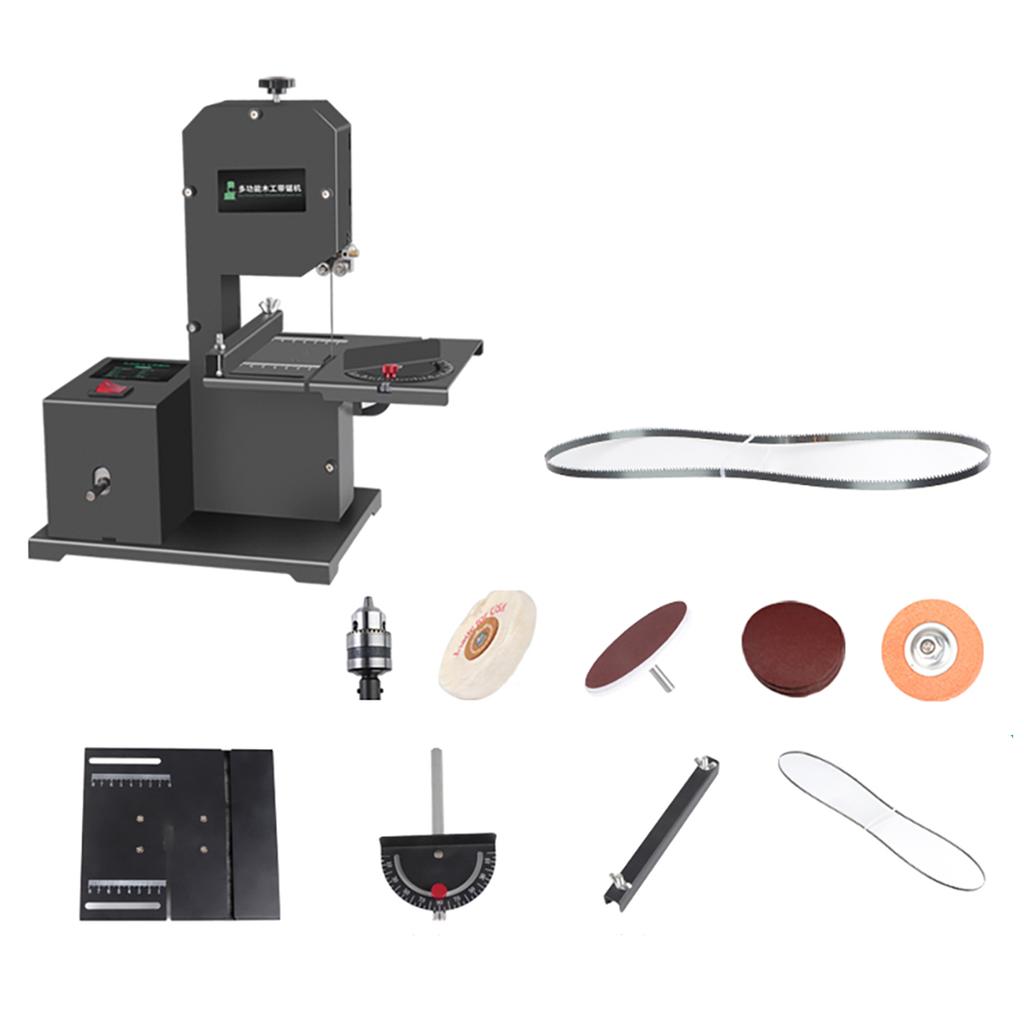 Мини-многофункциональная ленточная пила, 1750 об/мин, настольная ленточная пила, настольная пила, электрические настольные пилы