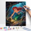 Disney The Little Mermaid Ariel Treasure Digital Oil Painting Art Kit Hand Painted Home Decor
