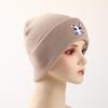 Bowknot Cat Warm Knit Cap Beanie, Skullies Beanies Thermal Warm Simple Gorro Knit Hat Beanie