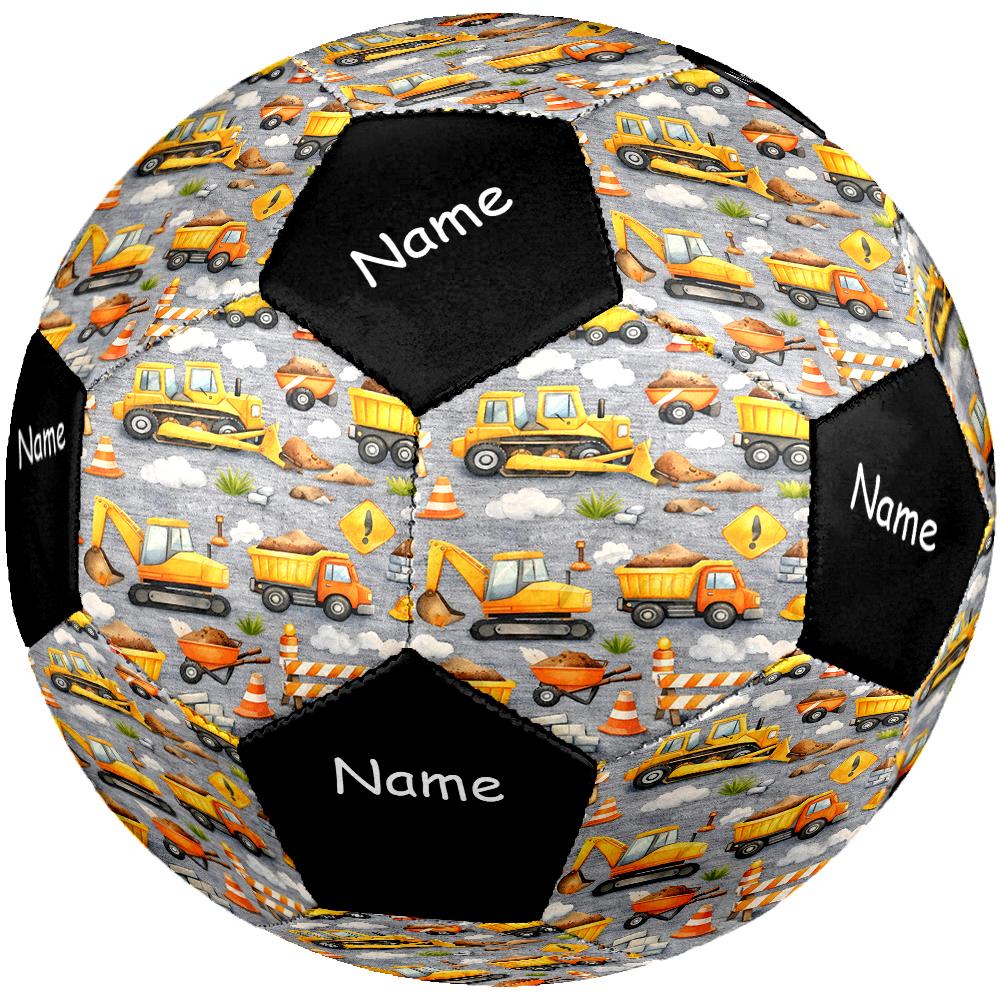 Custom Name excavator Theme Size 5 Soccer Ball, Suitable for Both Indoor and Outdoor Matches, a Gift Suitable for Everyone.
