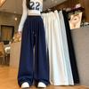Fashion Casual Pants Women's Clothing Spring and Autumn New High-waisted Straight Loose Wide-leg Long Pants