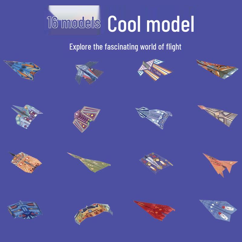 Набор для оригами 3D бумажного самолетика для начинающих: Креативная и красочная игрушка «Сделай сам» для детей