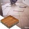 Interlocking Deck Tiles 3x Wooden Interlocking Deck Planks Outdoor Weather Resistant Floor Covering Indoor Decor For Pool