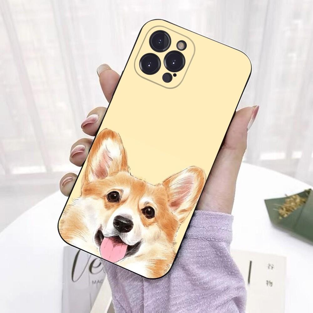 Cute Corgi Phone Case For iPhone 6 7 8 Plus 11 12 13 14 Pro SE 2020 MAX Mini X XS XR Back Funda Cover