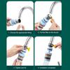 6-Layer Water Faucet Filter for Kitchen Anti-Splash Swivel Aerator with Clear Window Universal Tap Attachment for Home Sink