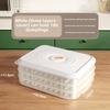 Multilayer Dumpling Storage Container, Stackable Freezer Tray, Airtight Food Organizer for Kitchen