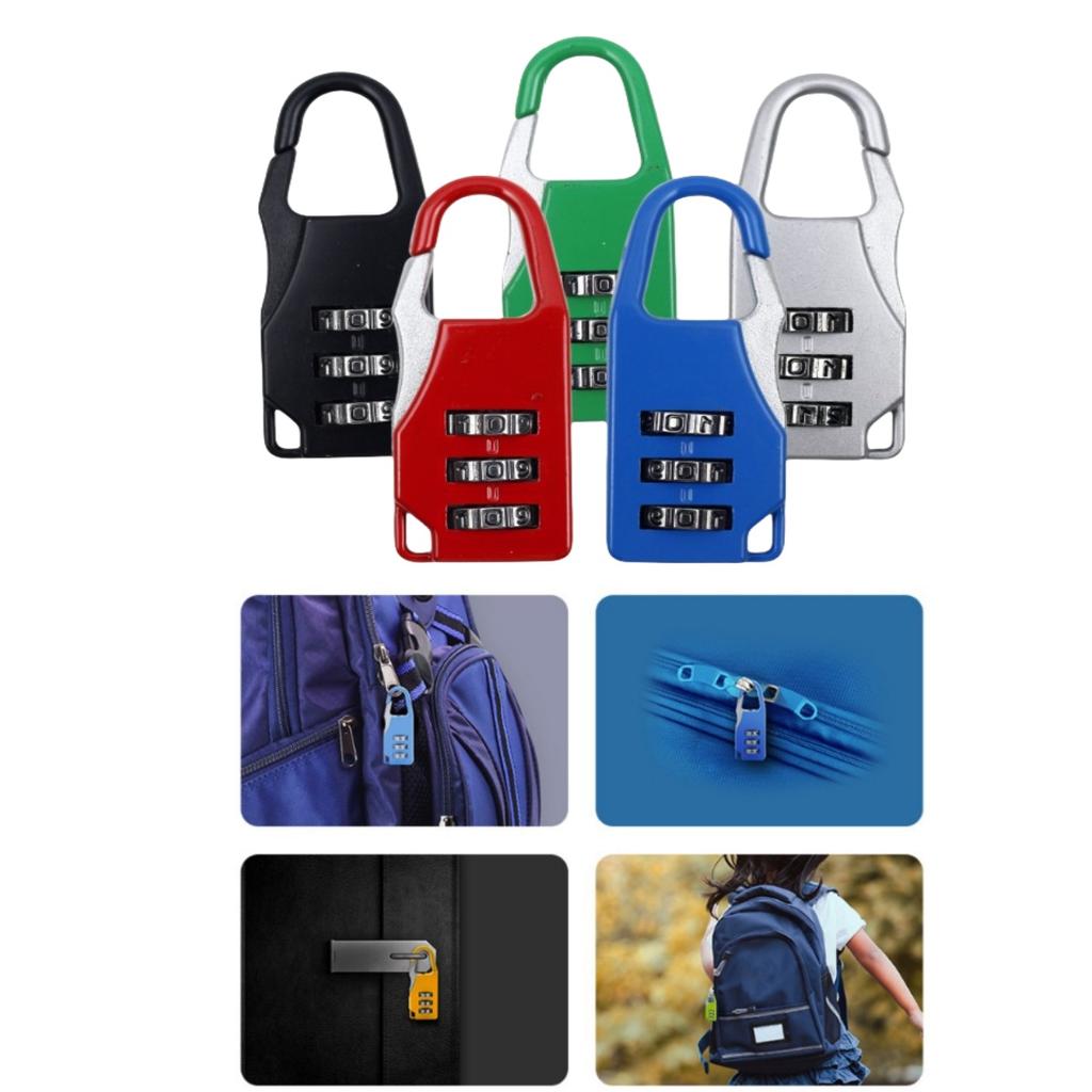 Multifunctional Simple Portable Mini Combination Lock Luggage Accessories Luggage Keychain Locks