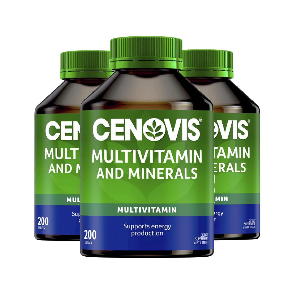 CENOVIS Multivitamin & Minerals 200 Tablets 3ea