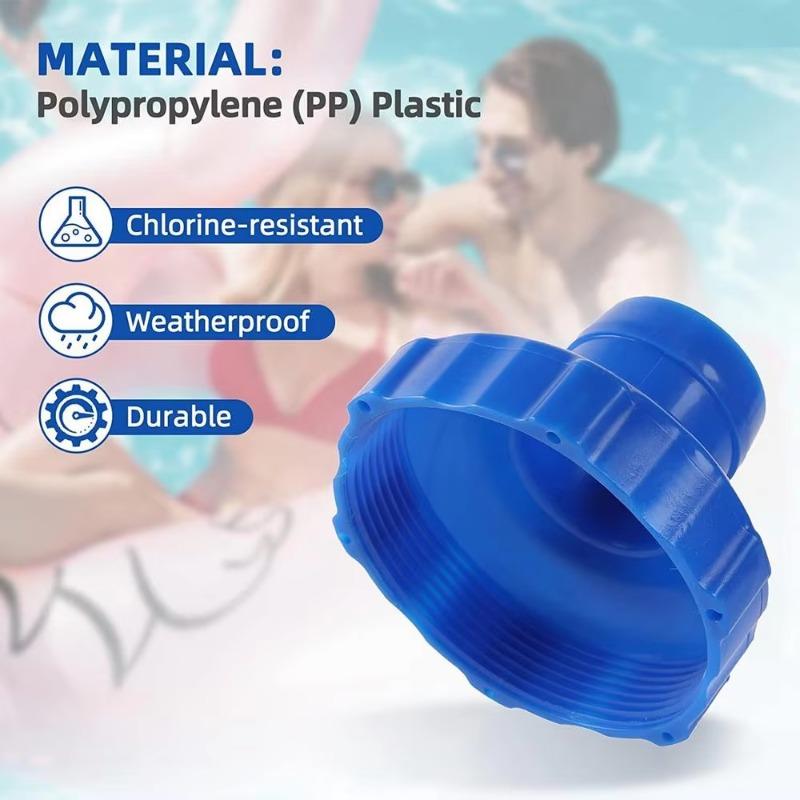 Universal Pool Vacuum Hose Adapter - Leak-Proof Quick Connect for Above/Inground Pools, Corrosion-Proof Pump Fitting Accessory