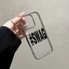 Модный трендовый чехол для телефона с английским текстом S-SWAG, простой, для iPhone 17AIR 16E 15 14 13 12 11 PRO MAX XSMAX XR 7 8 PLUS, чехол в стиле Y2K