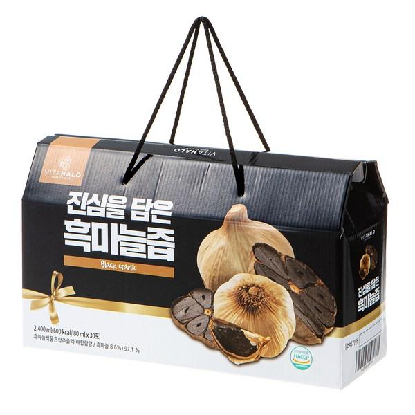 Сок Vitahalo из чистого черного чеснока, 2400мл, 1 шт, корейский незаменимый продукт здорового питания