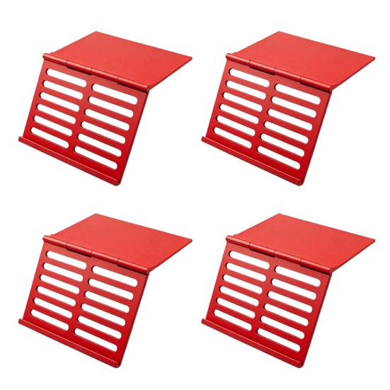1/4Pcs Mahjong Card Holder for Table, Under-Mat Slide-in Mahjong Card Stand, Foldable Angled Viewing Display Rack, 3D Printed Table Accessory