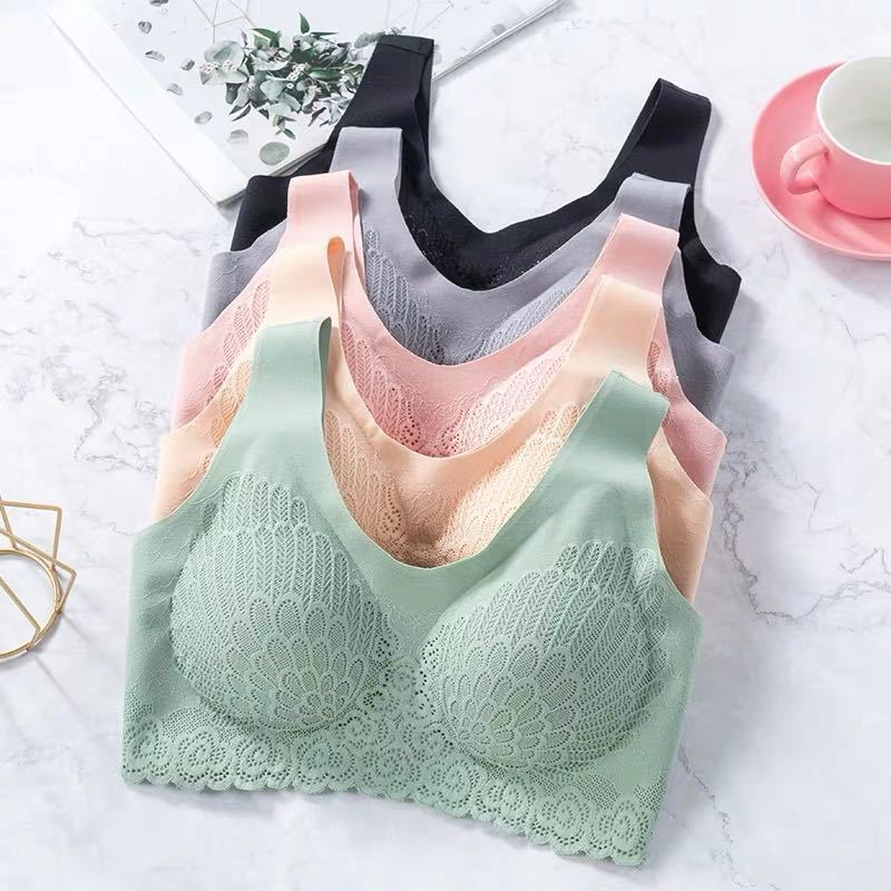 And Seamless Latex Womens Underwear No Steel Ring Gathered Sports Veststyle Antisagging And Breastreceiving Sleep Bra Light And Breathable