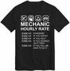 Mechanic Hourly Rate T-Shirt Gift for Car Mechanic Automobile Car Mechanic Top