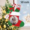 with Hanging Ropes Photo Frame Wooden Xmas Tree Decorations Picture Ornaments for Christmas Tree