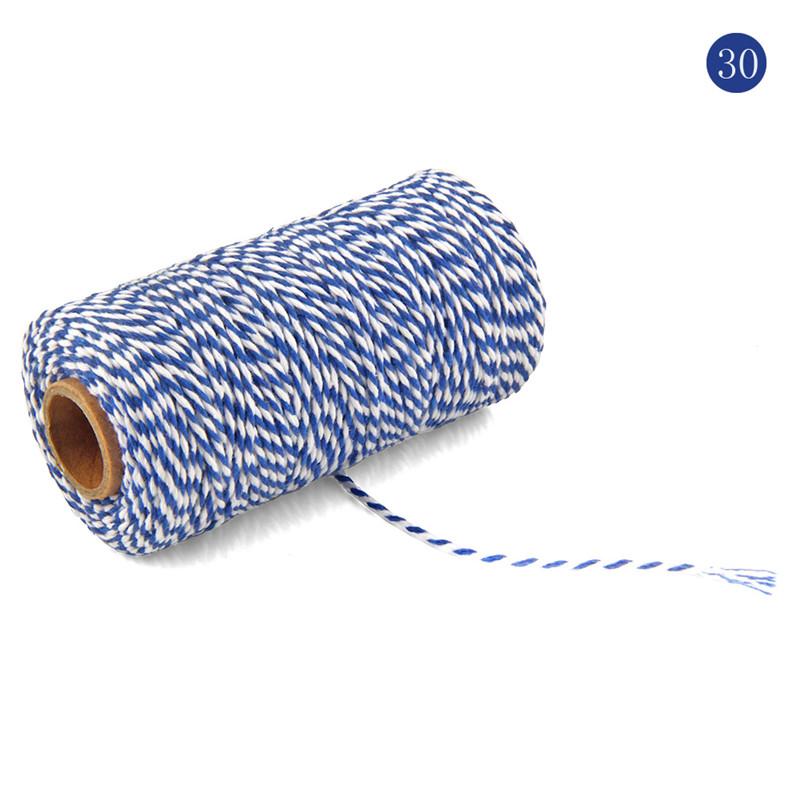 100 метров 2 мм хлопковая веревка для пекарей, хлопковые шнуры, веревка для домашнего декора, ручная работа, упаковка рождественского подарка, ремесло, подарочная упаковка «сделай сам»