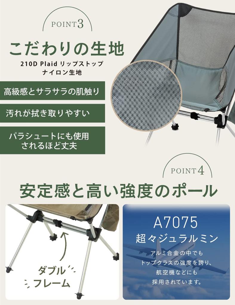 PYKES PEAK Кемпинговый стул Обычный тип CH-01 Сборный складной легкий кемпинговый уличный стул [NORMALDRK OLV]