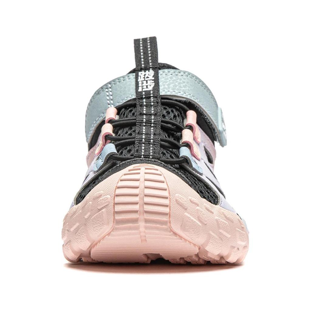 Li Ning Kids Trekking 2 модные универсальные прочные дышащие сандалии детские сандалии черные фиолетовые YKKU004-2