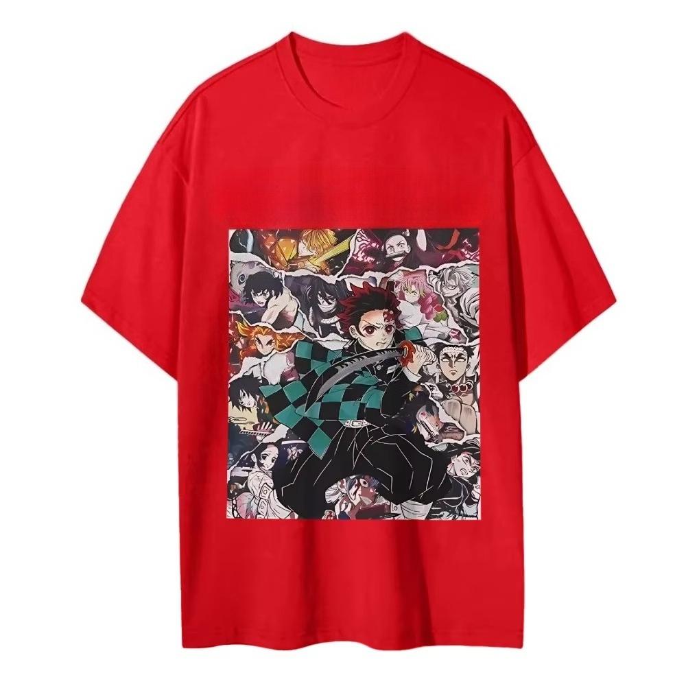 Demon Slayer Japanese Anime Classic Characters Sports Casual Short-sleeved Comfortable Popular Top Autumn and Winter Innerwear