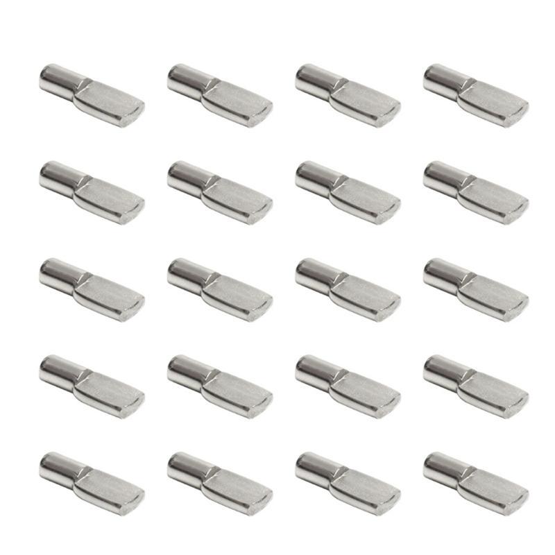 20Pcs Metal Cabinet Wardrobe Shelf Support Pins Studs Pegs Bookcases Brackets