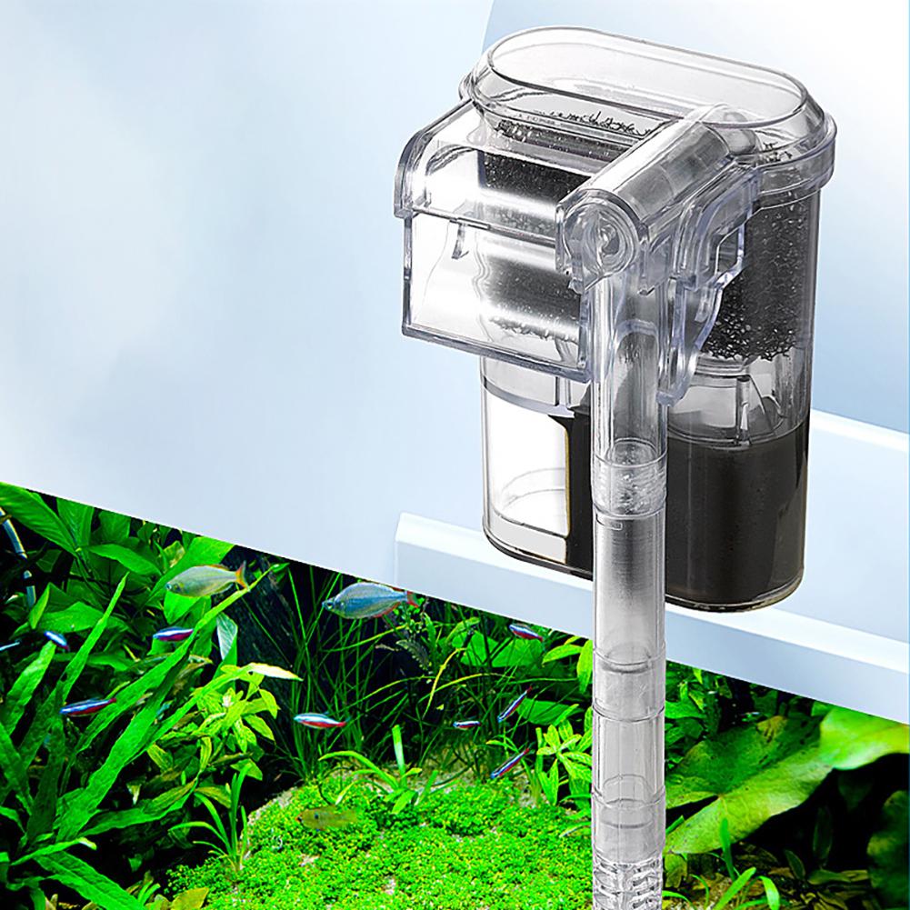 Aquarium Filter Adjustable Water Fall Mini Quiet Hang On Waterfall Fish Tank Filter USB Filting Aquarium Accessories