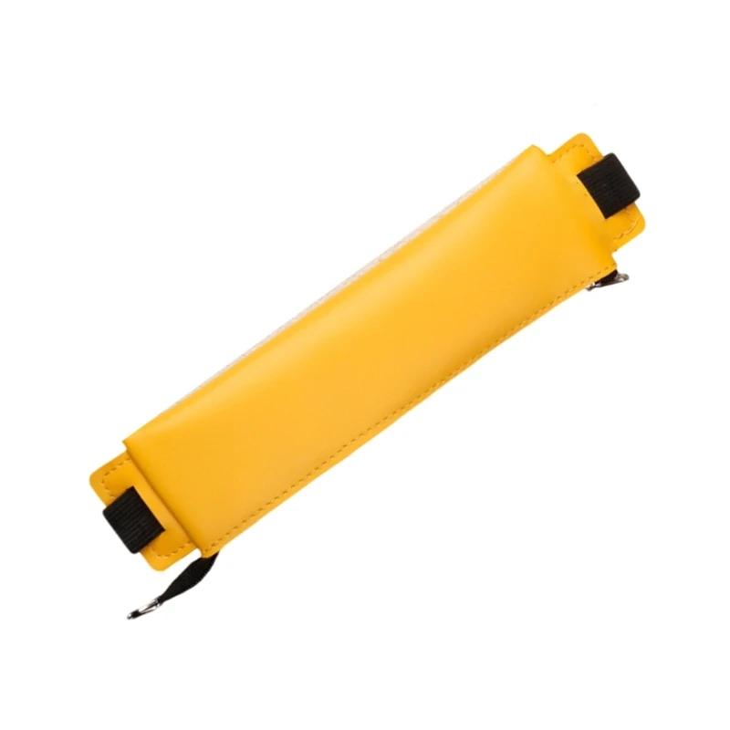 Кожаный чехол-подставка для ручек с регулируемыми резинками, на молнии, для блокнота, планера, журнала, F19E