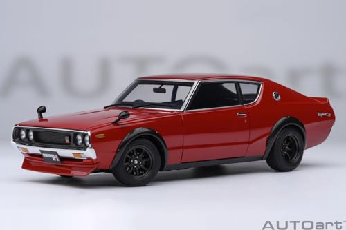 AUTOart 1/18 Nissan Skyline 2000GT-R (KPGC110) Tuned Version Red Finished Product 77468