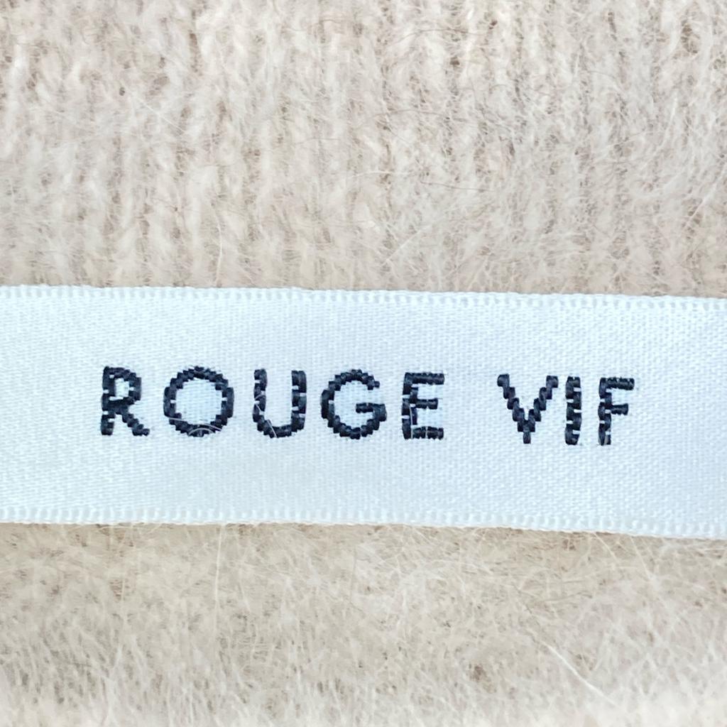 Rouge vif 3145-00-40000 Розовый Лис & Енот Вязаные топы с рукавами-буфами Не написано Бежевый Б/У