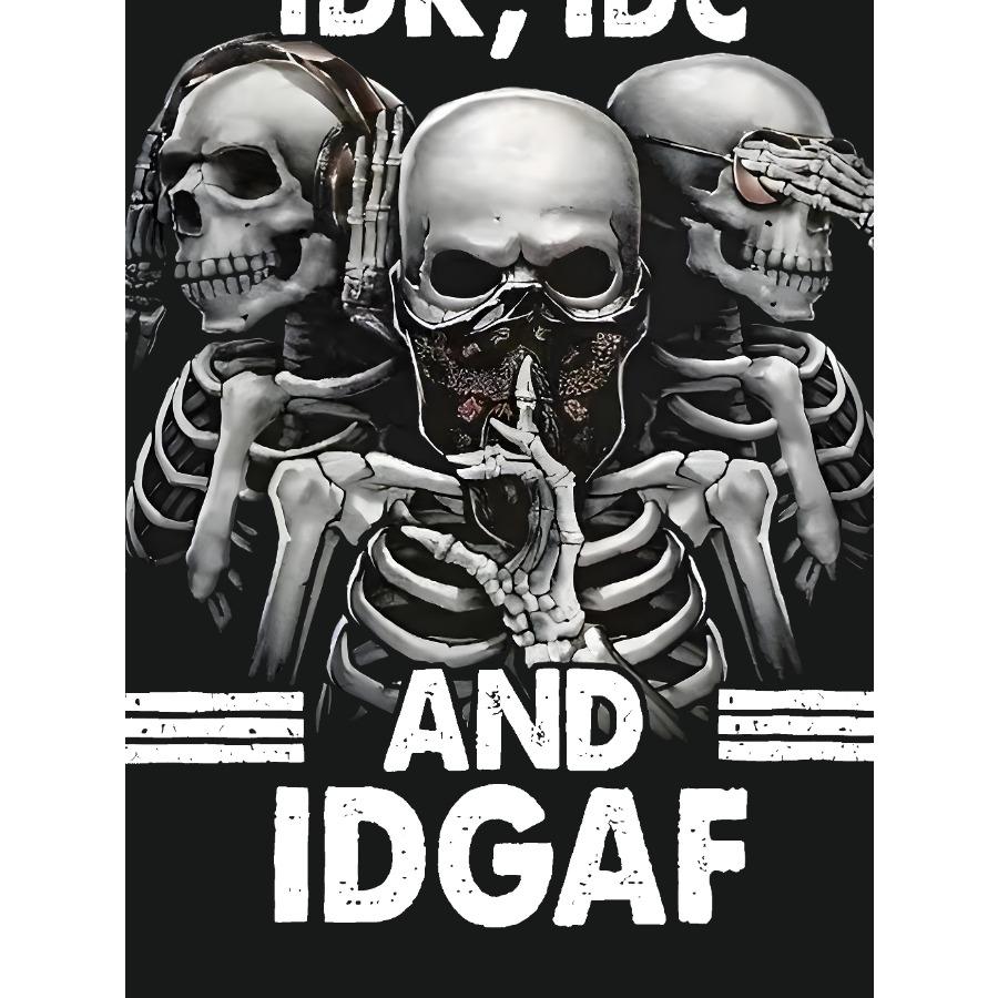 3D Digital Men's Crew Neck Short Sleeve Stylish Design T-shirt with Skeleton Pattern and Letter Print for Summer Outdoors Wear