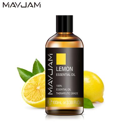 MAYJAM 100 мл эфирное масло фруктов лимона для свечей, мыла, парфюмерии, диффузор свежести воздуха, спа-массаж для тела, повышение иммунитета, водорастворимое масло