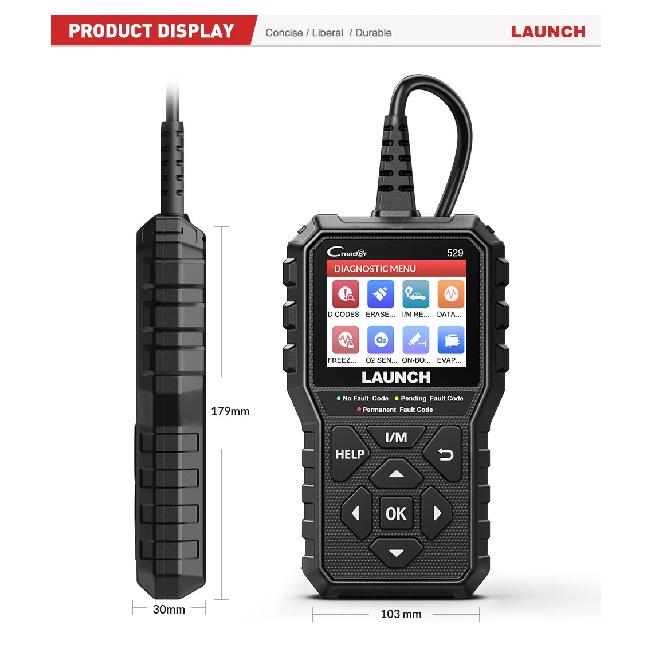 Launch Creader 529 CR529 Automotive OBDII Scanner Car Diagnostic Tools Engine Check OBDII Scan Tools Launch Obd2 Scanner X431