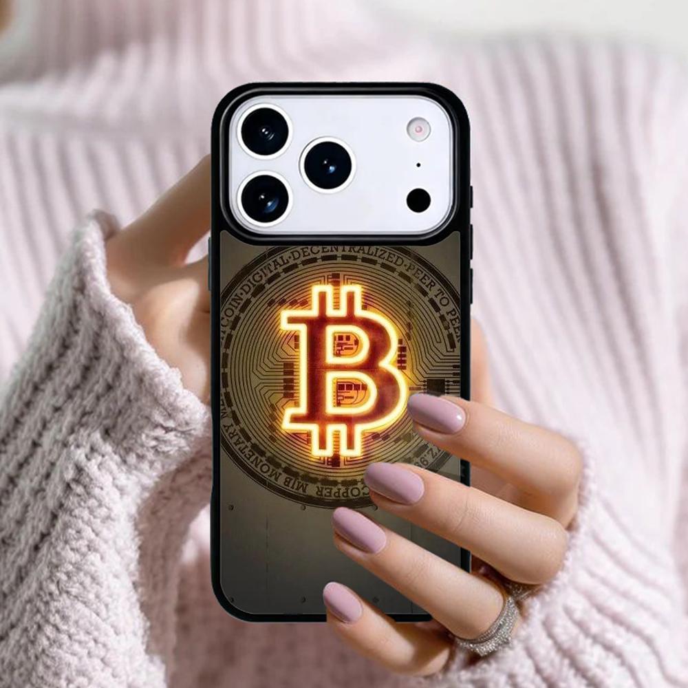 Чехол для телефона BTC Bitcoin для Apple iPhone 17 Air 16E 15 14 Plus 13 12 11 Pro Max Mini Funda Cover