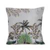 KOKO MAISON INC Dancing Peacock Polystain Cushion Cover | Flap Closure | Digital Printed