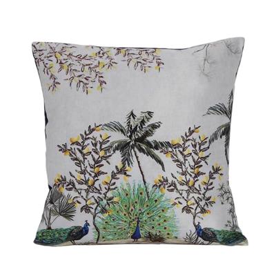 Чехол для подушки KOKO MAISON INC Dancing Peacock Polystain | Застежка-клапан | Цифровая печать