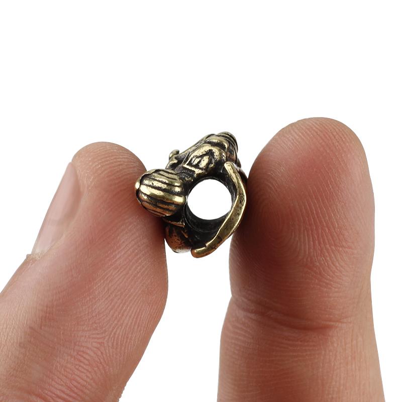 1 шт., череп, латунные бусины-ножи, щит, зонтик, веревка, EDC шнурок, мельхиоровые рыцари, бусины из паракорда