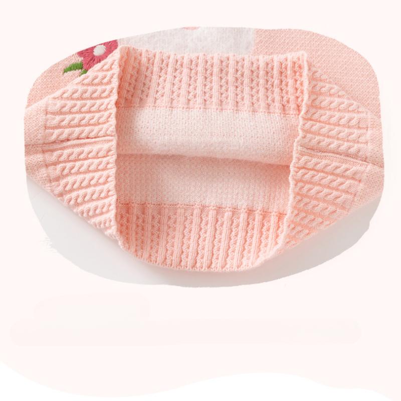 Детский вязаный свитер из хлопка с кроликом, милый мягкий свитер для девочек на весну и осень