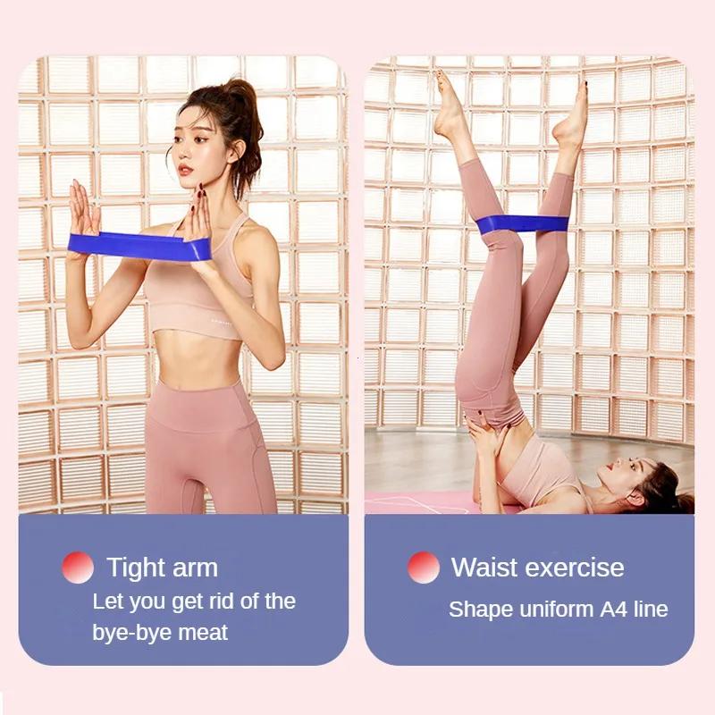 Портативное оборудование для фитнес-тренировок Резиновые ленты сопротивления Йога Тренажерный зал Пилатес Эластичная лента TPE Спортивная утолщение Силовые тренировки