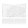 Pool Toy Float Storage Net Hanging Organizer Mesh Pouch Holder with 20 Hooks for Swim Rings