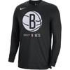 Nike Letter Print Crew Neck Fitted Long Sleeve Basketball Shirt Unisex Tops Black DN8117-010