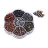 10080Pcs Flat Back Rhinestones Dazzling Colorful DIY Sturdy Iridescent Rhinestones Round Beads for Manicure Makeup607 3
