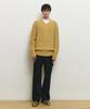 MINDBRIDGE [Hoite] Wool Blend Cable V-Neck Semi-Oversized Knit
