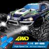 Новинка 2024 года, оригинальный автомобиль с дистанционным управлением 4WD, внедорожный 4x4, радиоуправляемый высокоскоростной грузовик, 50 км/ч, быстрый дрифт, гоночный монстр, лучший подарок для детей и взрослых