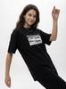 MyStars Dzień Dobry M Women's Oversized Short Sleeve T-Shirt Black