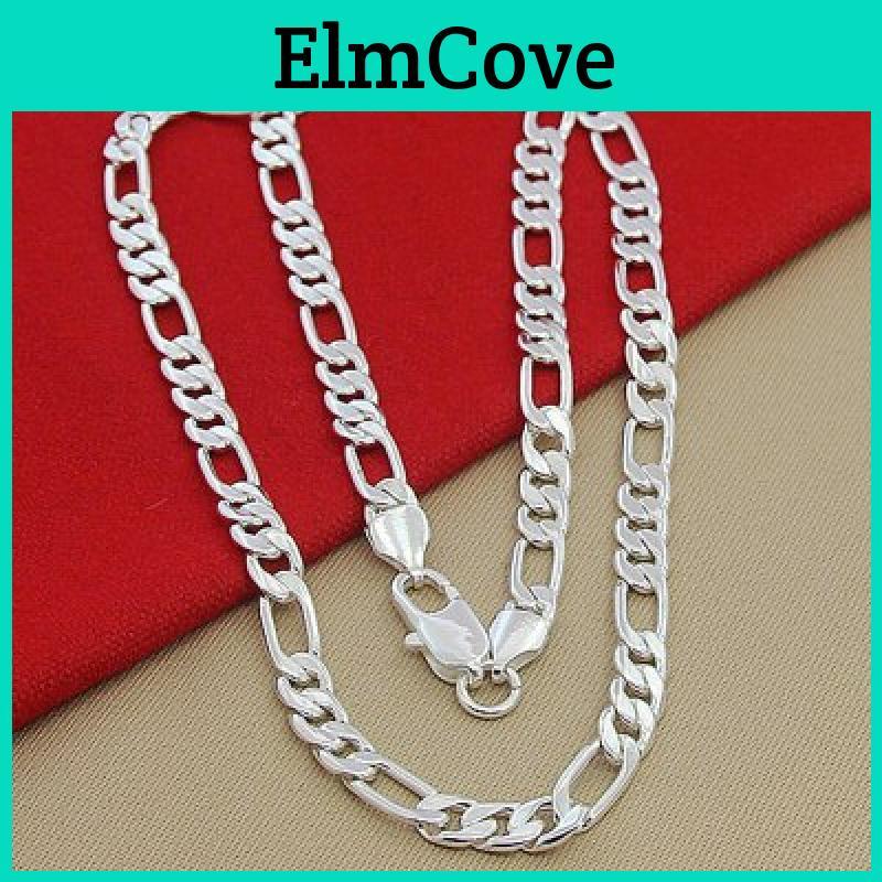 Fashion Classic Men And 1pc Women Necklace Silver Necklace Sweater Chain Unisex Necklace