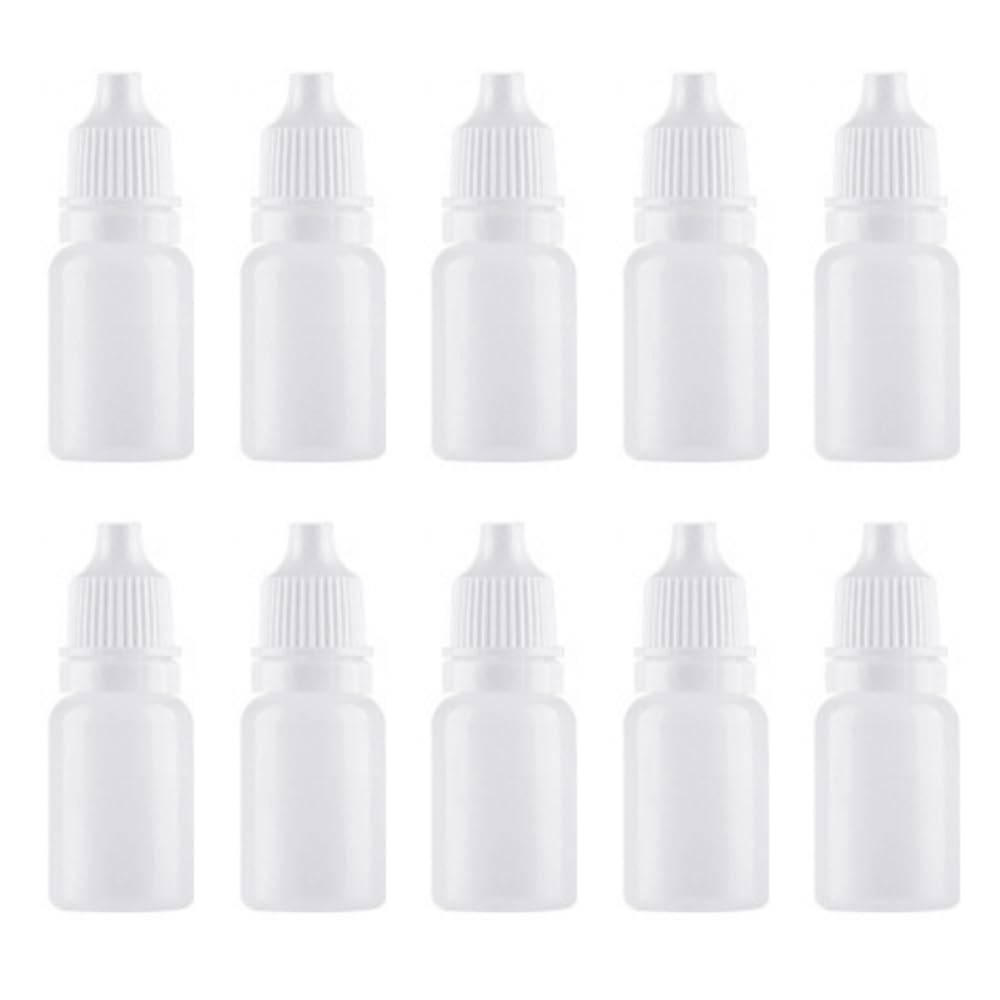KUAIDHFK Dropper Bottles 5ml, Set of 10, Eye Dropper Containers, Leak-Proof, Portable