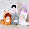 Dressing Game 20cm Doll Clothes One-piece Garment Jumpsuits With Tail Cartoon Animal Outfit