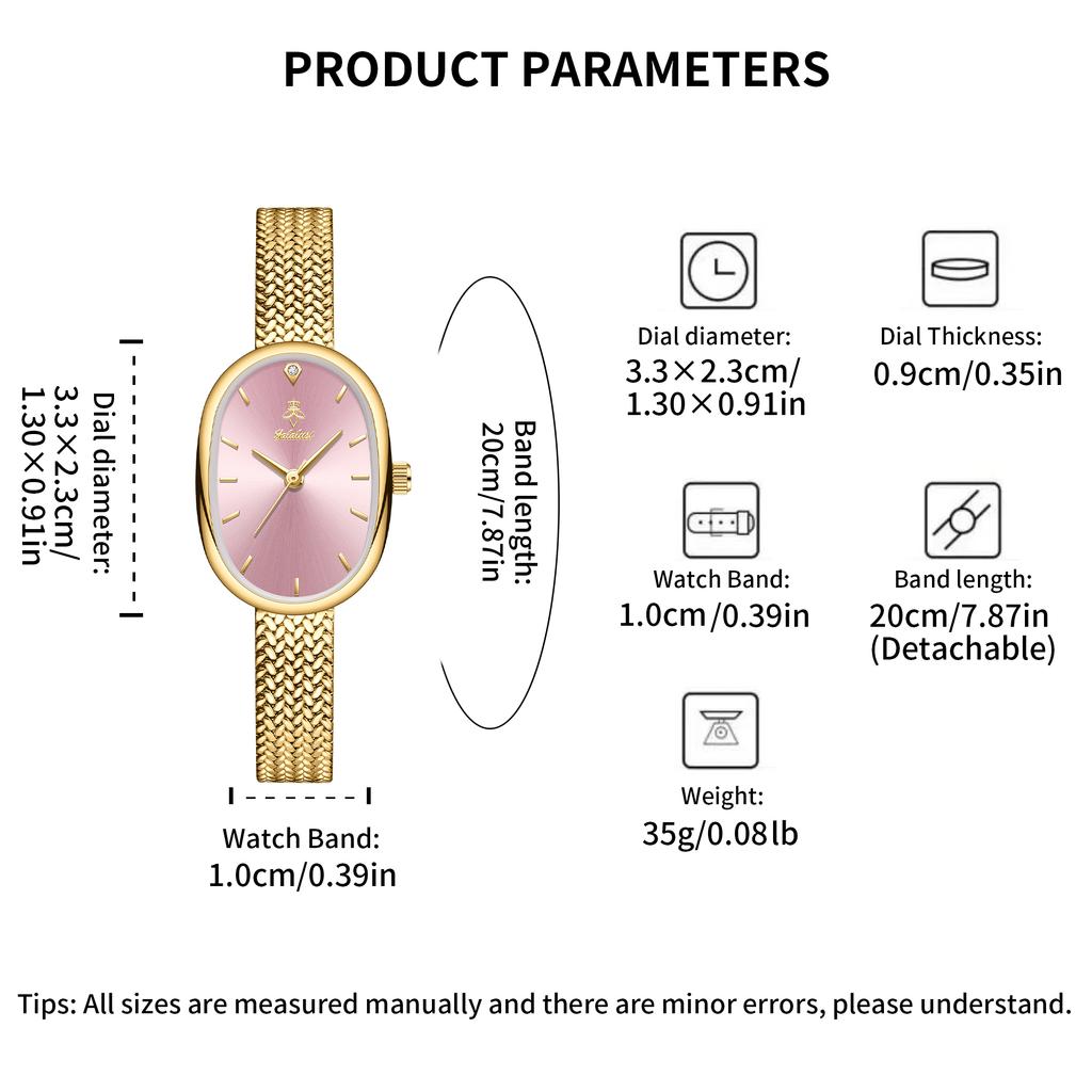 YaLaLuSi Brand Fashionable Women's Waterproof Quartz Bracelet Watch: Minimalist Design for Girls Reloj Mujer Watch for Ladies